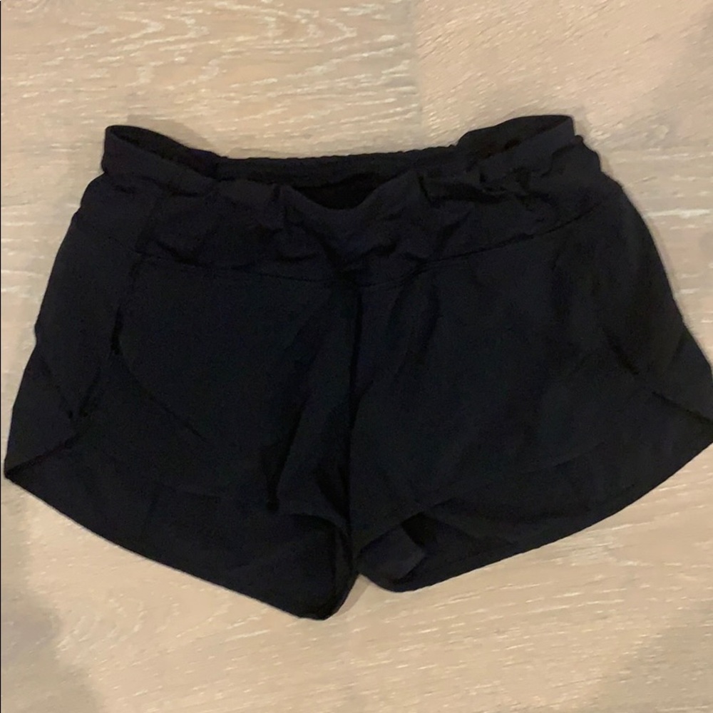 Black athletic shorts